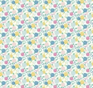 Fat Quarter Liberty Deco Dance Ribbon Bloom Rose 100% Cotton Quilting Fabric - Picture 1 of 1