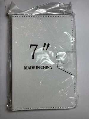 7" White Multi Angle Leather Case for ZT-280 C71 Zenithink upad Android Tablet - Image 1 of 4