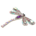 Dragonfly Iron-on Patch Rhinestone Applique for Clothes & Crafts 8.3x9.8cm