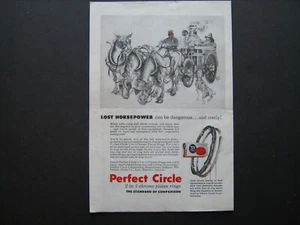 1954 Perfect Circle Piston Rings-"Lost Horsepower Can Be Costly"-orig vintage ad - Picture 1 of 1