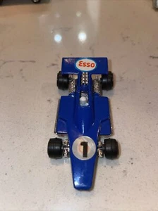 VINTAGE BLUE F1 RACE CAR ESSO LIVERY - MADE IN HONG KONG - Blue - with Racer - Picture 1 of 5