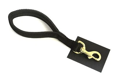 10" 13" Short Close Control Dog Lead Padded Handle Solid Brass Trigger Clip - Image 1 of 3