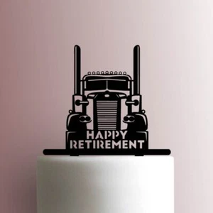Semi Truck Happy Retirement 225-A960 Cake Topper - Picture 1 of 2