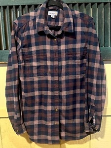 Women’s Carhartt Flannel Long Sleeve Button Down  Purple Size 1x (16-18) Soft - Picture 1 of 5