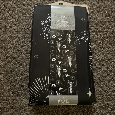 Tenda doccia Disney Nightmare Before Christmas 180 x 180 cm George Home nuova - Immagine 1 di 3