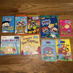 VTG Lot of The Rugrats VHS VCR 90s Cartoon Books Coloring Stories Nickelodeon - Picture 1 of 6