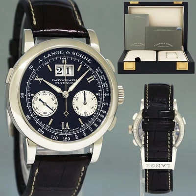 MINT PAPERS A. Lange & Söhne Datograph 403.035F Platinum 39mm Manual Wind Watch - Image 1 of 4