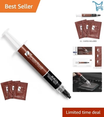 Thermal Computer Paste 3.5g with Cleaning Wipes for CPUs GPUs Gaming - Image 1 of 4