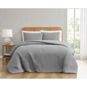 Truly Soft Textured Waffle Comforter Set kHxbcgpvRagf53D9oB66_QsTD8mU7mBs - Picture 1 of 5