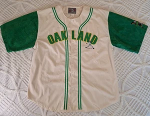 Vintage 1990s Oakland Fan Baseball Jersey American Men's Size XL - Picture 1 of 13