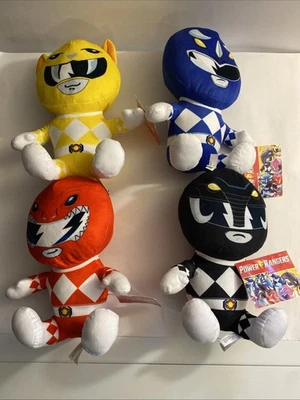 Power Rangers MMPR PLUSH Lot Hasbro 2022  10" Red Black Blue Yellow New Tags - Image 1 of 4