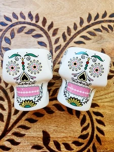 Set of 2 Don Julio Tequila Skull Tumblers Ceramic 12 oz capacity Advertisement - Picture 1 of 20
