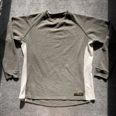 Рубашка мужская Mossy Oak большая зеленая белая вафельная вязаная с длинным рукавом тепловая рубашка - Изображение 1 из 4