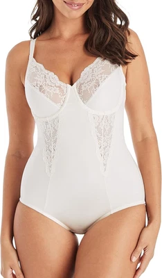 Body para mujer Maidenform con control de barriga Buttercream 42C Foto 1 de 3