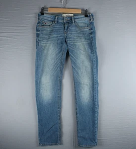 Hollister Damen Mid Rise Skinny Jeans Gr. 3S 26x31 Freizeit Sommer helle Waschung - Bild 1 von 16