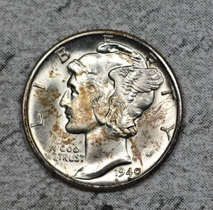 1940-D Mercury Dime MS FB Nice Coin! #9EXK - Picture 1 of 2