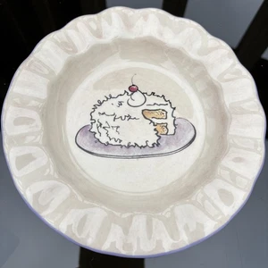 Piatto Torta Compleanno The White Barn Candle Co. 6” Piatto Candela Arruffato Countrycore - Foto 1 di 7