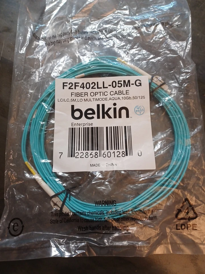 Belkin Fiber Optic Duplex Patch Cable (F2F402LL05MG) - Image 1 of 1