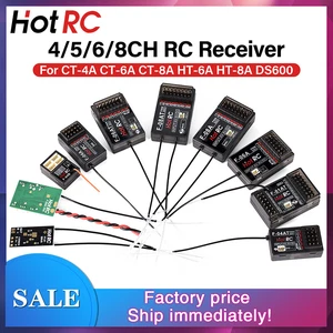 HotRC 4/5/6/8CH 2.4GHz Radio Receiver w/ Gyro Remote Control for RC Transmitter