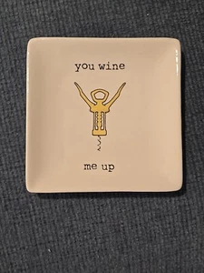 Lily Pulitzer Wine Pun Cocktail Plate - Picture 1 of 2