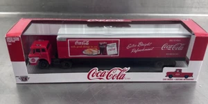 M2 Machines Coca Cola 1957 Ford C600 & 1956 Ford F100 1/250 1/64 NEW - Picture 1 of 7