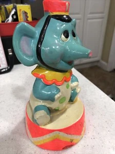 Vintage Japan Kreide Coin Bank Zirkus Elefant K K Originale - Bild 1 von 9