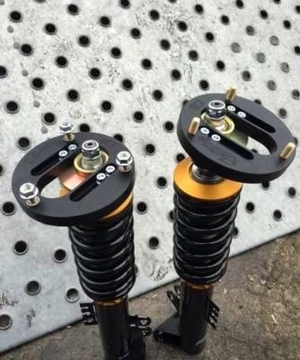 BMW E30 E32 E34 E24 E28 Domlager camber plates Aluminium uniball bearings - Bild 1 von 4