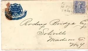 Sc# 114 Nueva York NY 2 de julio (1870) cc AN BERTRAM IMPORTERS 21 Liberty St - Imagen 1 de 4