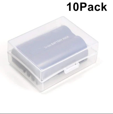 Caja de almacenamiento con soporte de plástico duro blanco para batería NP-FW50 NP-FV50 NP-W126 Foto 1 de 4