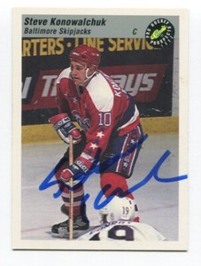 1993 Classic Pro Steve Konowalchuk Signed Card Hockey Autograph NHL AUTO #101