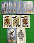 Old Vintage Named * BLACK GAME * Bezique Pack Playing Cards BIRDS Art Picture