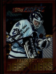 1995-96 Finest Maple Leafs Hockey Card #105 Felix Potvin B