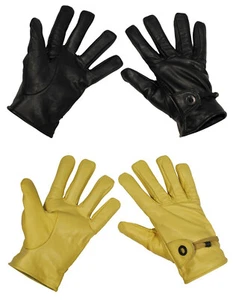 Guantes de cuero Guantes para dedos forrados Contry-Western Biker Trabajo Cowboy - Imagen 1 de 4