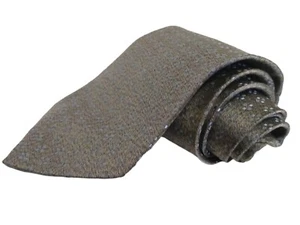 Ermenegildo Zegna Silver Grey Pale Blue Dotted 100% Silk Mens Woven Neck Tie 58" - Picture 1 of 12