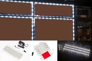 LEDUPDATES 60ft Bright White STOREFRONT WINDOW 5050 LED LIGHT with UL 12v Power - Picture 1 of 12