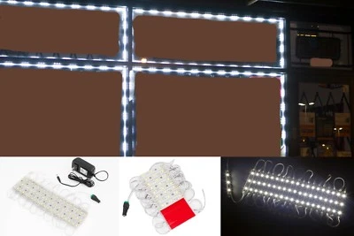 LEDUPDATES 60ft Bright White STOREFRONT WINDOW 5050 LED LIGHT with UL 12v Power - Image 1 of 4