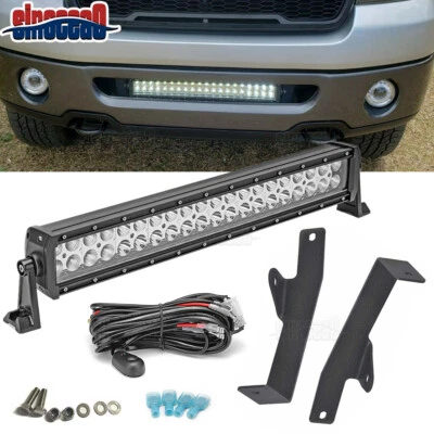 Kit de cables de montaje de parachoques ocultos barra de luz LED de 22" 120W para Ford F150 2006-2008 Foto 1 de 4