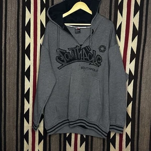 Y2K Vintage Southpole Hoodie Herren Gr. XL Distressed Rare Kapuzenpullover  - Bild 1 von 7