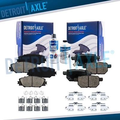 Front and Rear Ceramic Brake Pads Kit for Toyota Matrix Pontiac Vibe Scion tC - Image 1 of 4