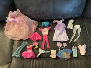 Lot of 18 Pieces Vintage Barbie Clothes Dresses Swimsuits Outfits READ - Picture 1 of 15