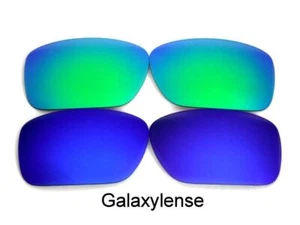 Galaxy Replacement Lenses For Oakley Breadbox Blue&Green Polarized - Picture 1 of 8