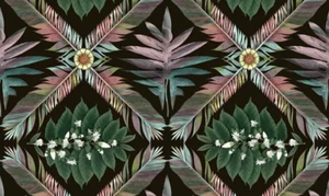 DESIGNERS GUILD CURTAIN FABRIC DESIGN "Feather Park Soft" JAIS VELVET 0.70 METRE - Picture 1 of 6