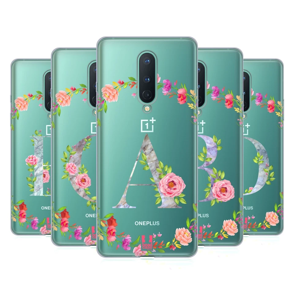 FUNDA HEAD CASE CON DIBUJO DE GEL SUAVE CON INICIALES DECORATIVAS PARA AMAZON ASUS ONEPLUS Foto 1 de 4