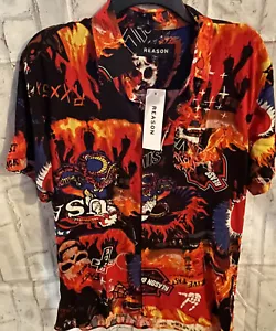 Reason Dragon NWT Button Down Mens Shirt - Picture 1 of 3