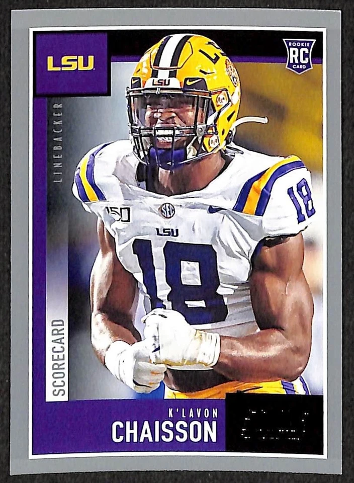 K'Lavon Chaisson 2020 Score Scorecard Rookie Card 349 Jacksonville Jaguars LSU - Image 1 of 1