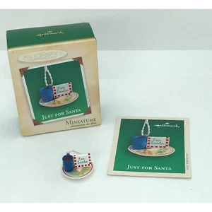 Hallmark "Just For Santa" 2004 Hot Cocoa & Cookies Miniature Ornament - Picture 1 of 4