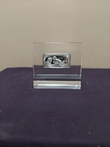 Franklin Mint - 1972 Father's Day Sterling Silver Ingot in Lucite - 1000 Grains - Picture 1 of 9