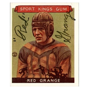 Red Grange Chicago Bears Autographed Signed Sports Kings Football Card (JSA COA) - Picture 1 of 2