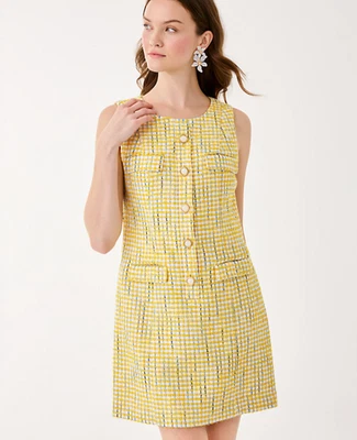 Новый с Ярлыками Lilly Pulitzer Bindy Shift Детский комбинезон Limoncello Spacedye полоски букл, размер - Изображение 1 из 4