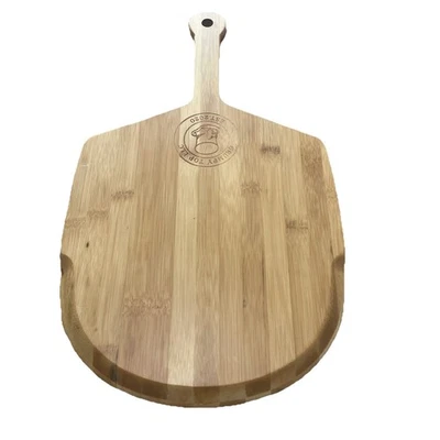 Cáscara de pizza 12 pulgadas, tablero de pizza de bambú madera paleta espátula horno Foto 1 de 3